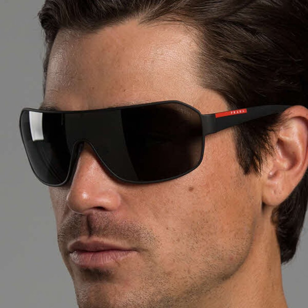 🔥NEW PRADA LINEA ROSSA SPORT RUBBER MEN'S SUNGLASSES - Picture 2 of 7